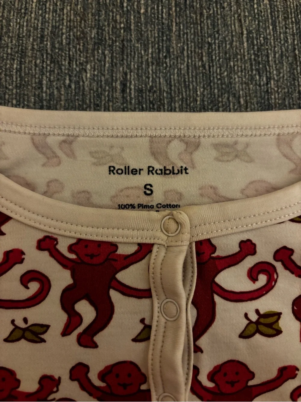 Roller Rabbit Monkey Pajama Set - Picture 3 of 4